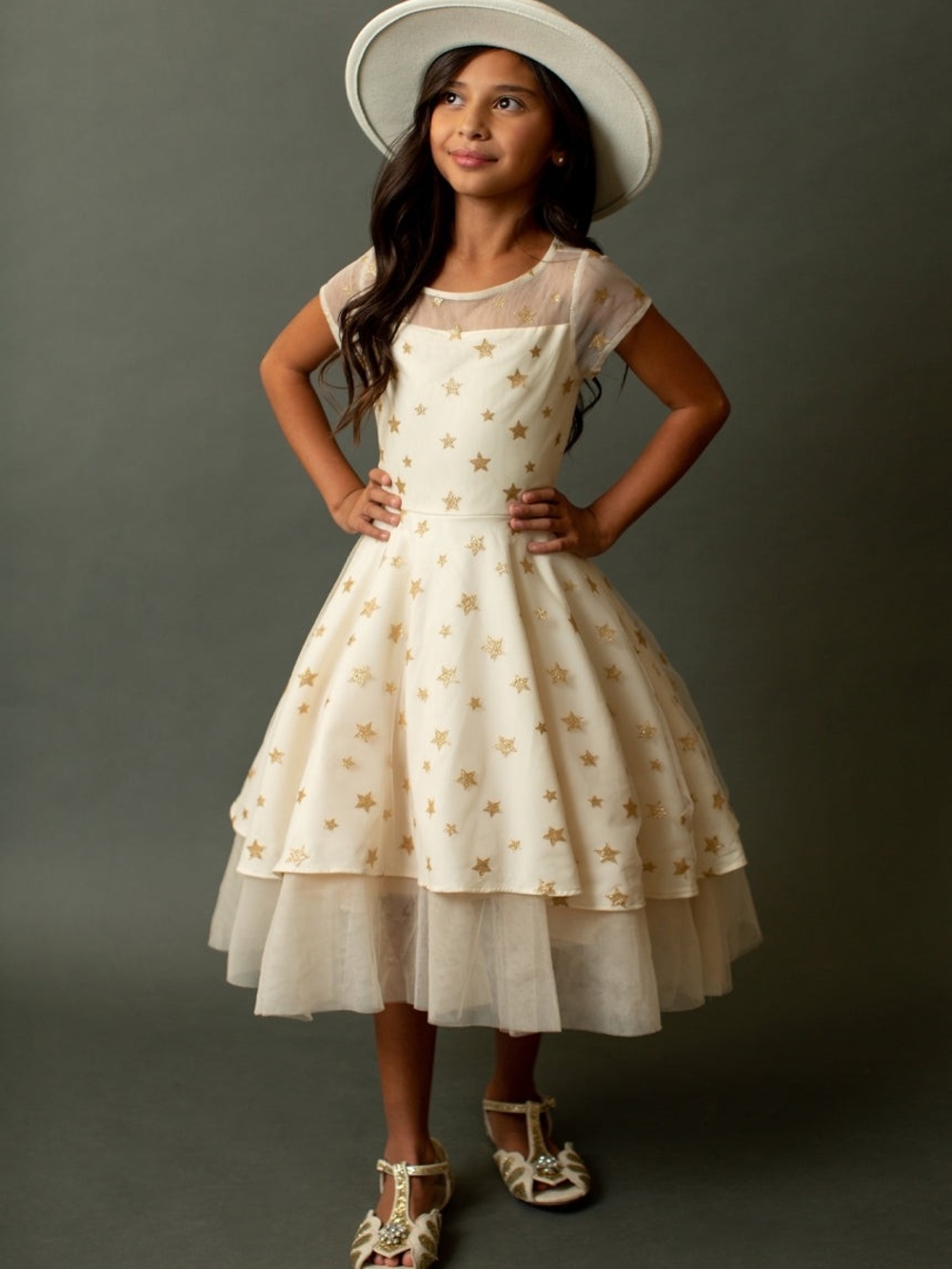 Joyfolie Annalise Dress in Cream